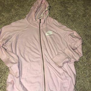Nike vintage wash pink hoodie